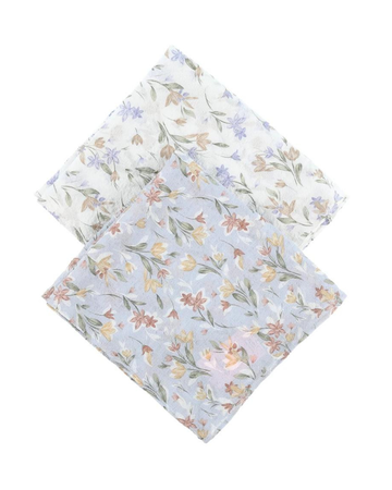Lizi Headwear SQTUSB Sky Blue Tulip Print Square Scarf myselflingerie.com
